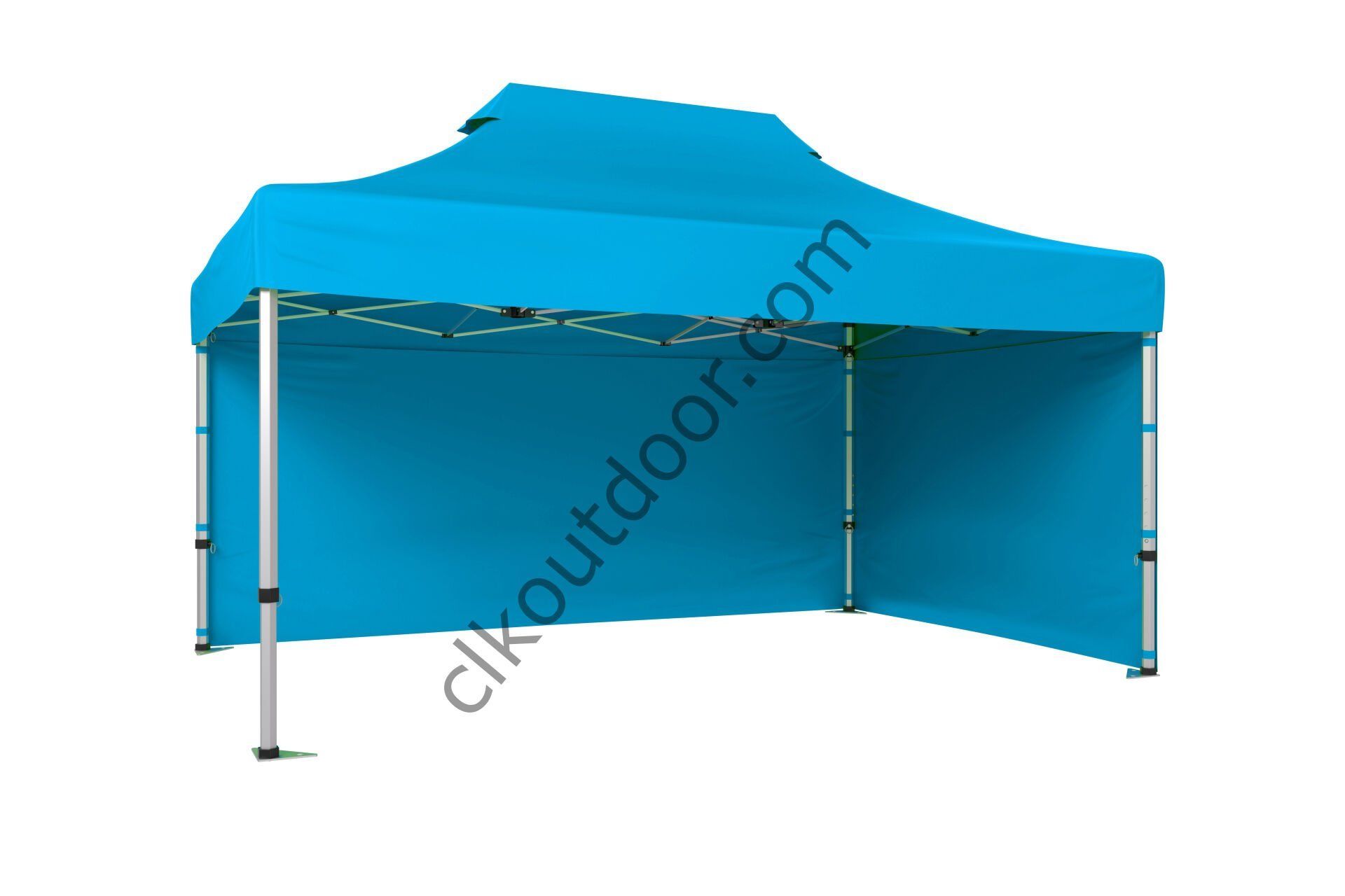 CLK 4x6 40 mm Katlanabilir Tente Gazebo Çadır Gazebo Çadır 2 Yan Kapalı Açık Mavi (Turkuaz)