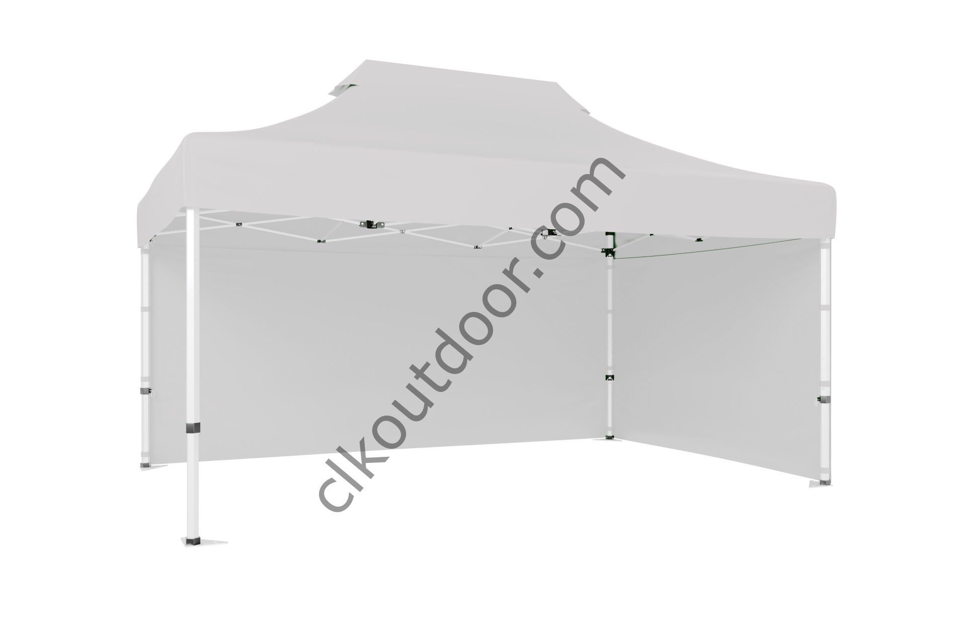 CLK 4x6 40 mm Katlanabilir Tente Gazebo Çadır Gazebo Çadır 2 Yan Kapalı Beyaz