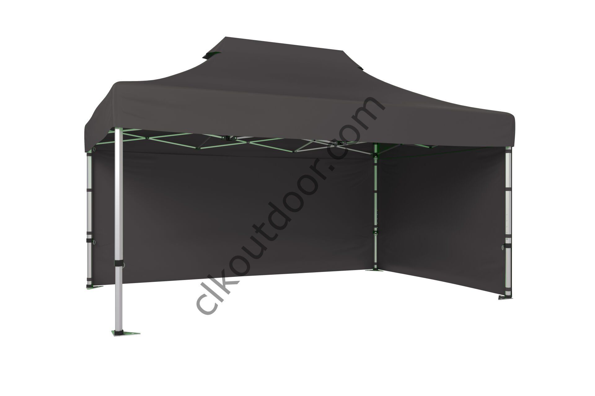 CLK 4x6 40 mm Katlanabilir Tente Gazebo Çadır Gazebo Çadır 2 Yan Kapalı Gri