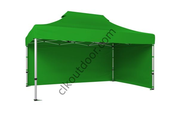 CLK 4x6 40 mm Katlanabilir Tente Gazebo Çadır Gazebo Çadır 2 Yan Kapalı Benetton Yeşil