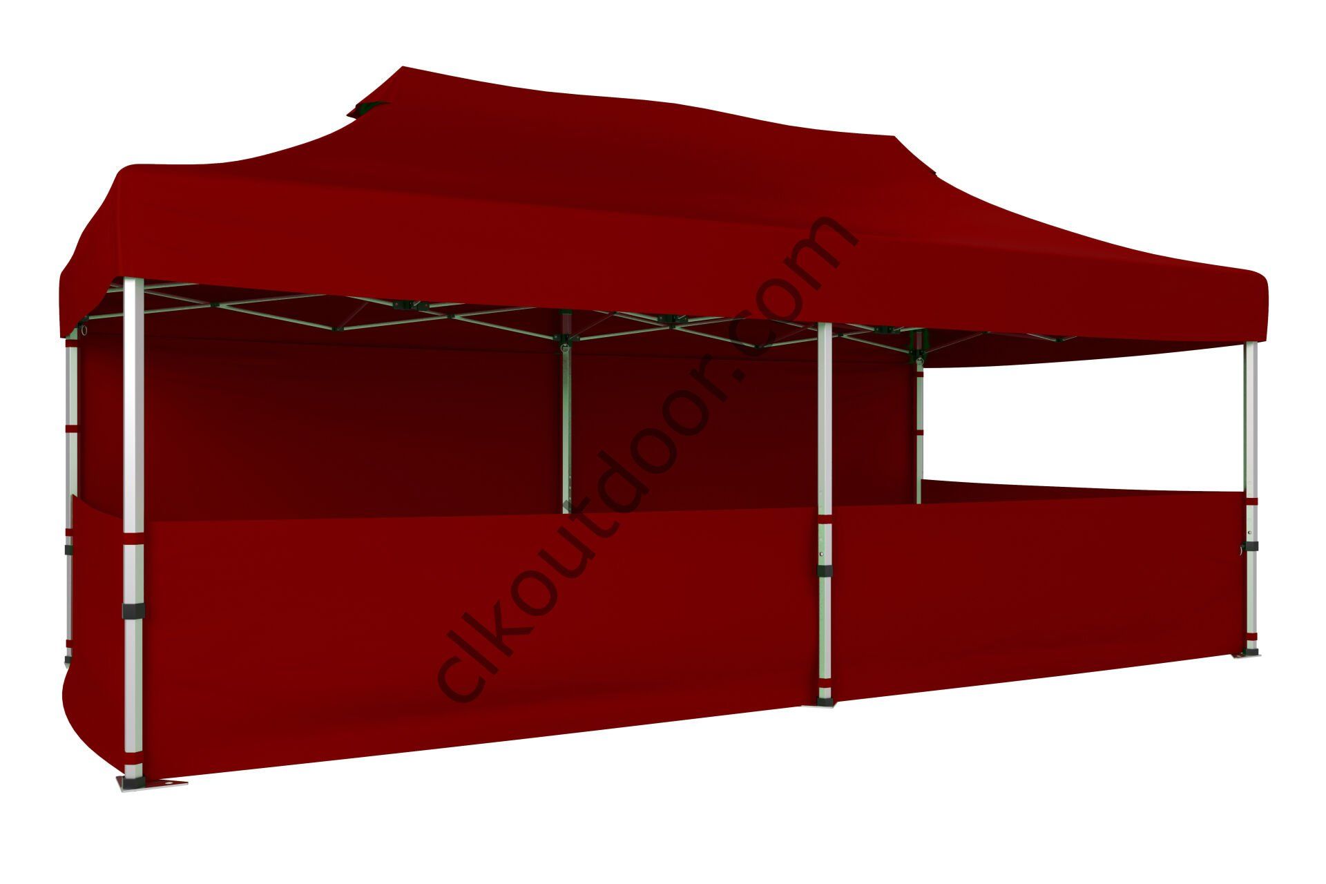 CLK 4x8 40 mm Katlanabilir Tente Gazebo Çadır Gazebo Çadır 1 Tam Duvar 3 Yarım Duvar Bordo