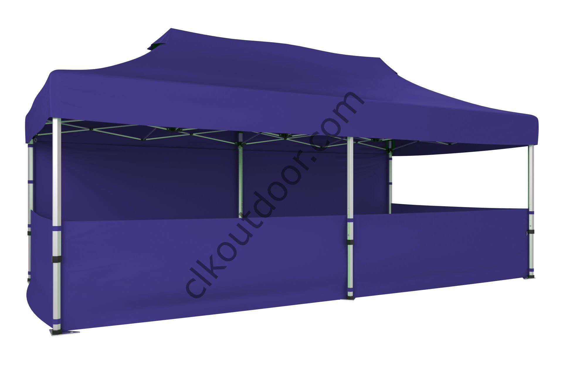 CLK 4x8 40 mm Katlanabilir Tente Gazebo Çadır Gazebo Çadır 1 Tam Duvar 3 Yarım Duvar Lacivert
