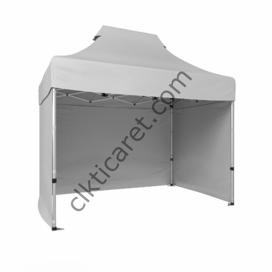 CLK 2x3 Katlanabilir Tente Gazebo Portatif Çadır 3 Yan Kapalı Beyaz
