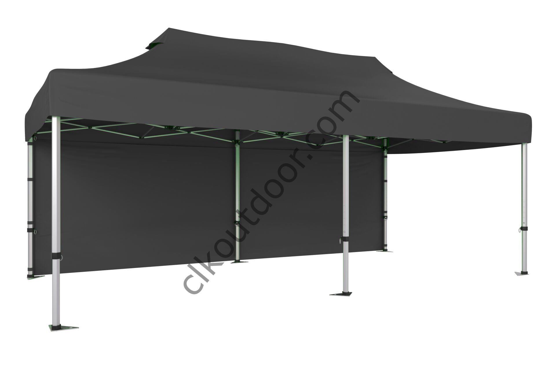 CLK 4x8 40 mm Katlanabilir Tente Gazebo Çadır Gazebo Çadır Arkası Kapalı Gri