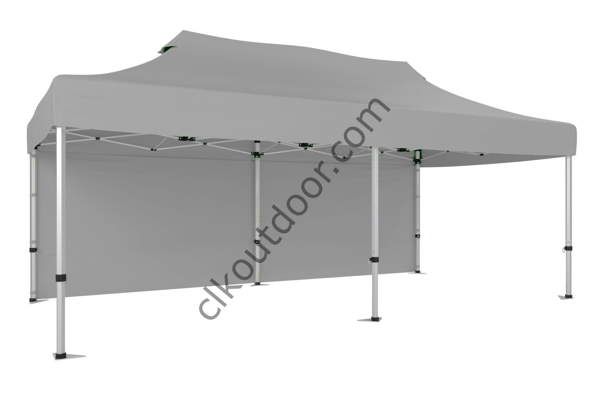 CLK 4x8 40 mm Katlanabilir Tente Gazebo Çadır Gazebo Çadır Arkası Kapalı Açık Gri