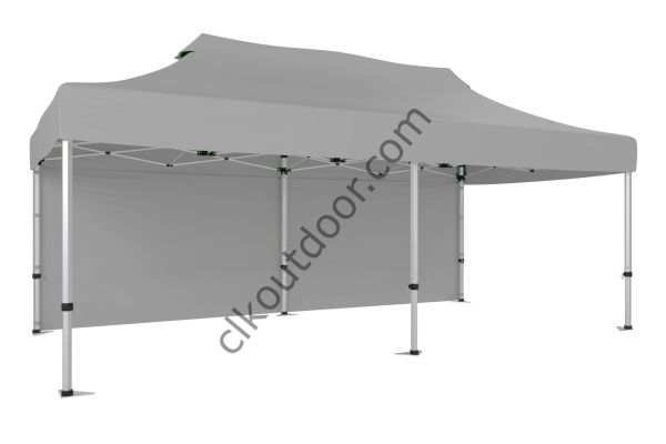 CLK 4x8 40 mm Katlanabilir Tente Gazebo Çadır Gazebo Çadır Arkası Kapalı Açık Gri
