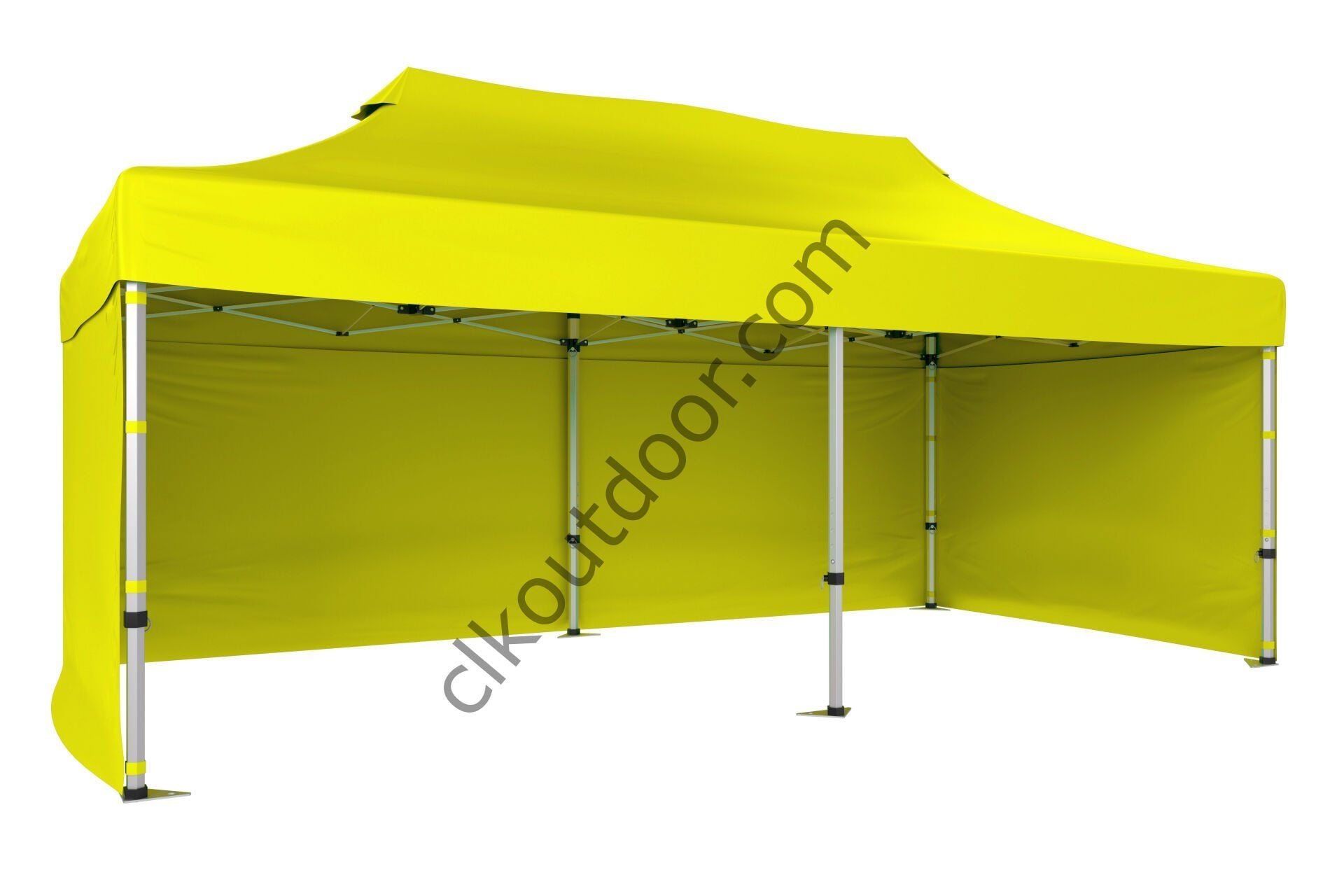 CLK 4x8 40 mm Katlanabilir Tente Gazebo Çadır Gazebo Çadır 3 Yan Kapalı Sarı