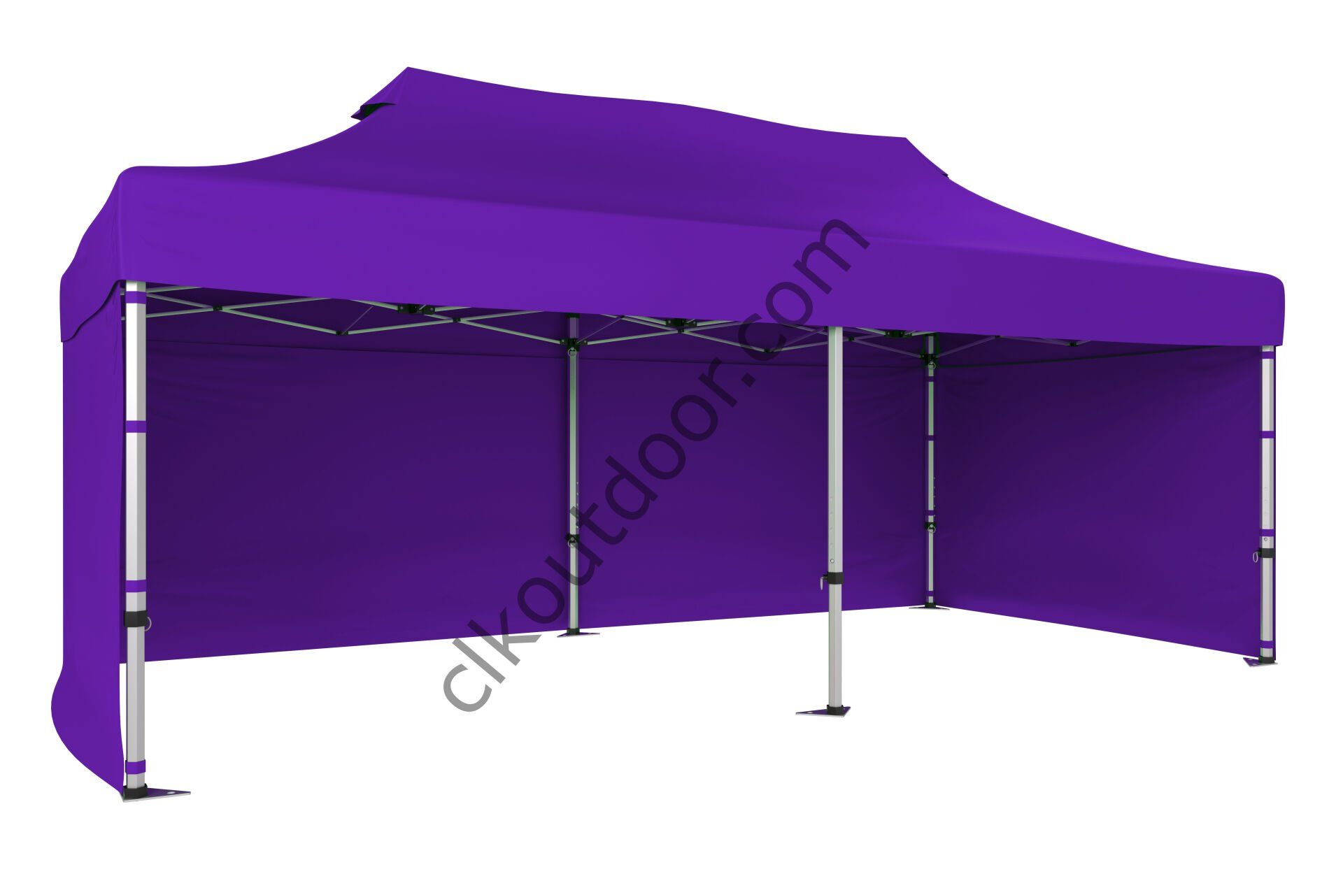 CLK 4x8 40 mm Katlanabilir Tente Gazebo Çadır Gazebo Çadır 3 Yan Kapalı Mor